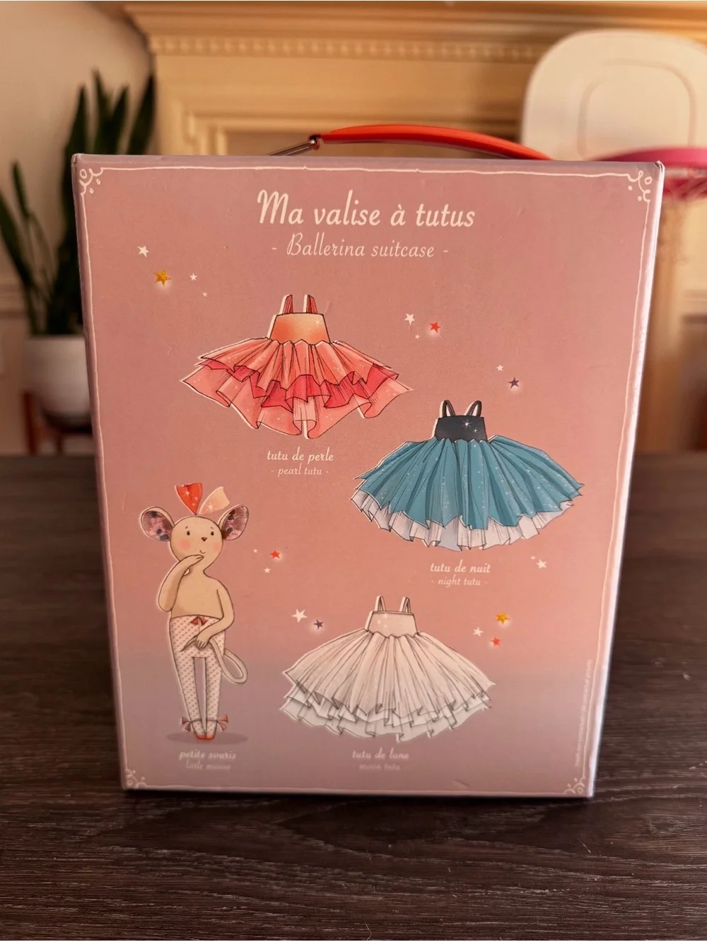 Moulin Roty Ballerina Mouse Suitcase Set